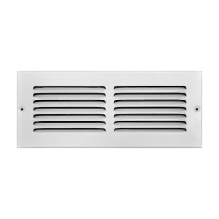 Tru Aire Tru Aire 4 in. H X 12 in. W 1-Way Powder Coat White Steel Return Air Grille C170 12X04